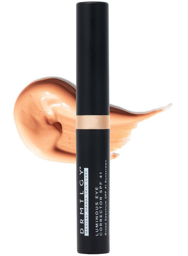 DRMTLGY Luminous Eye Corrector SPF 41, Under Eye Color Corrector for Dark Circles, Anti-Aging Tinted Eye Cream, Hydrating Eye Serum with Peach Undertone, Tan - Image 1